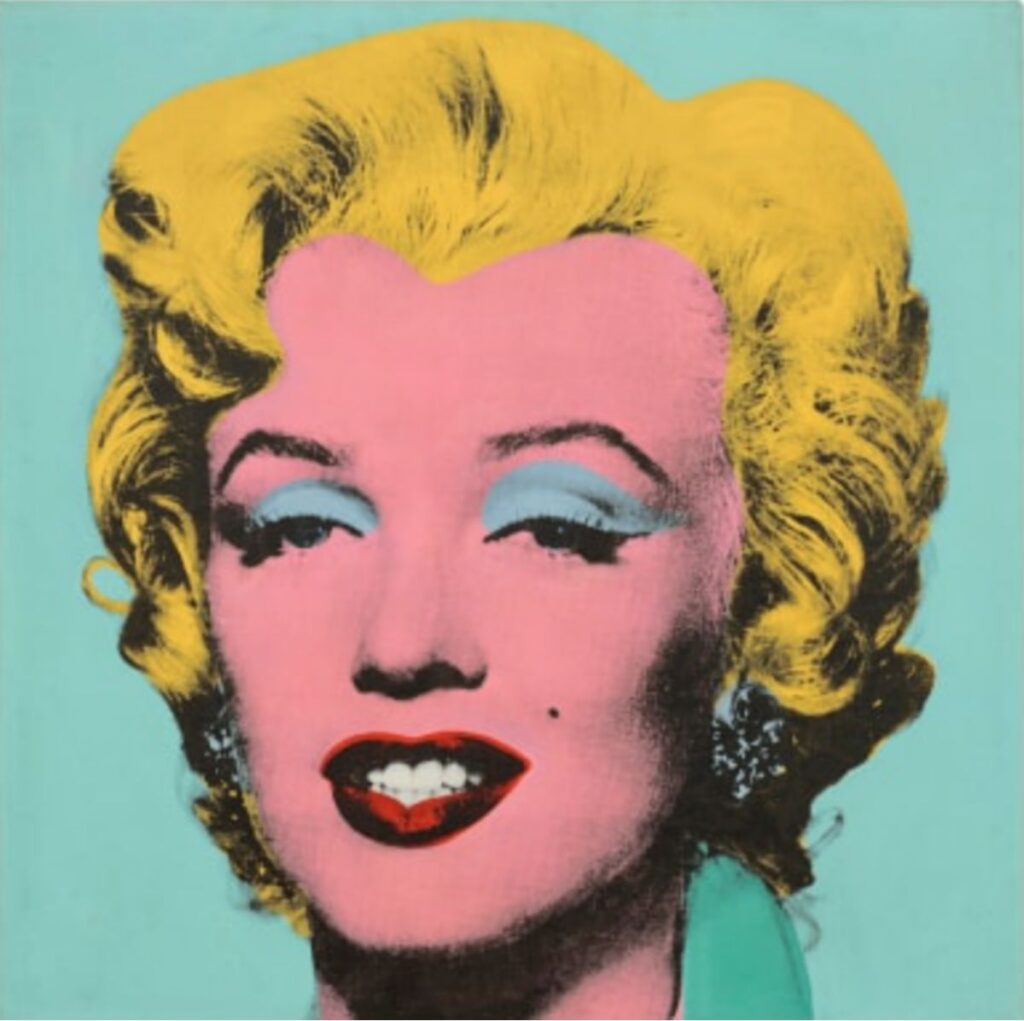 Shot Sage Blue Marilyn Monroe by Andy Warhol